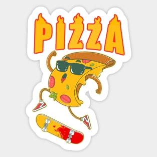 Pizza Skater Sticker